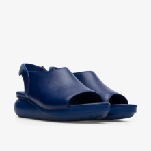 Camper Balloon Wedge Sandals Blue - Womens Singapore JWQTCS-188